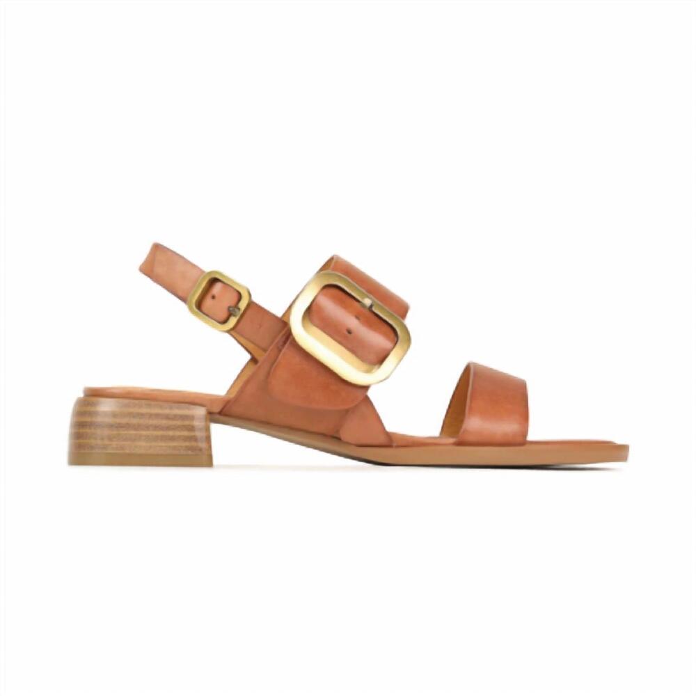 NEW EOS MELBOURNE women's tegean sandal in brandy